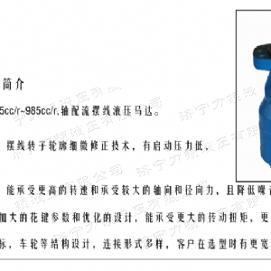 BMH系列交错油口米兰（中国）马达